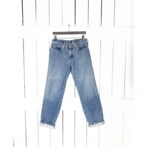 Polo by Ralph Lauren classic straight leg distressed and faded blue denim jeans